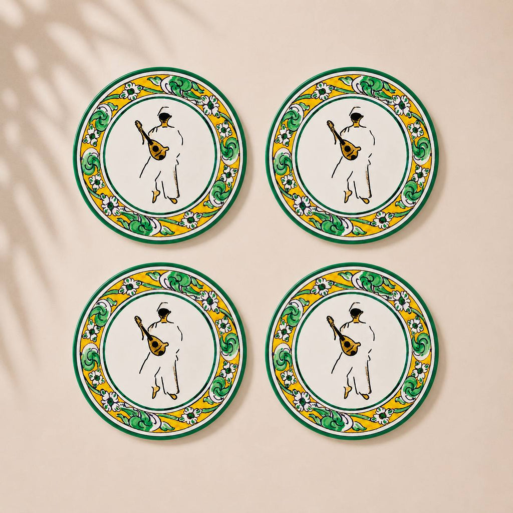 Articeram™ set 4 pezzi Sottobicchiere - Favignana