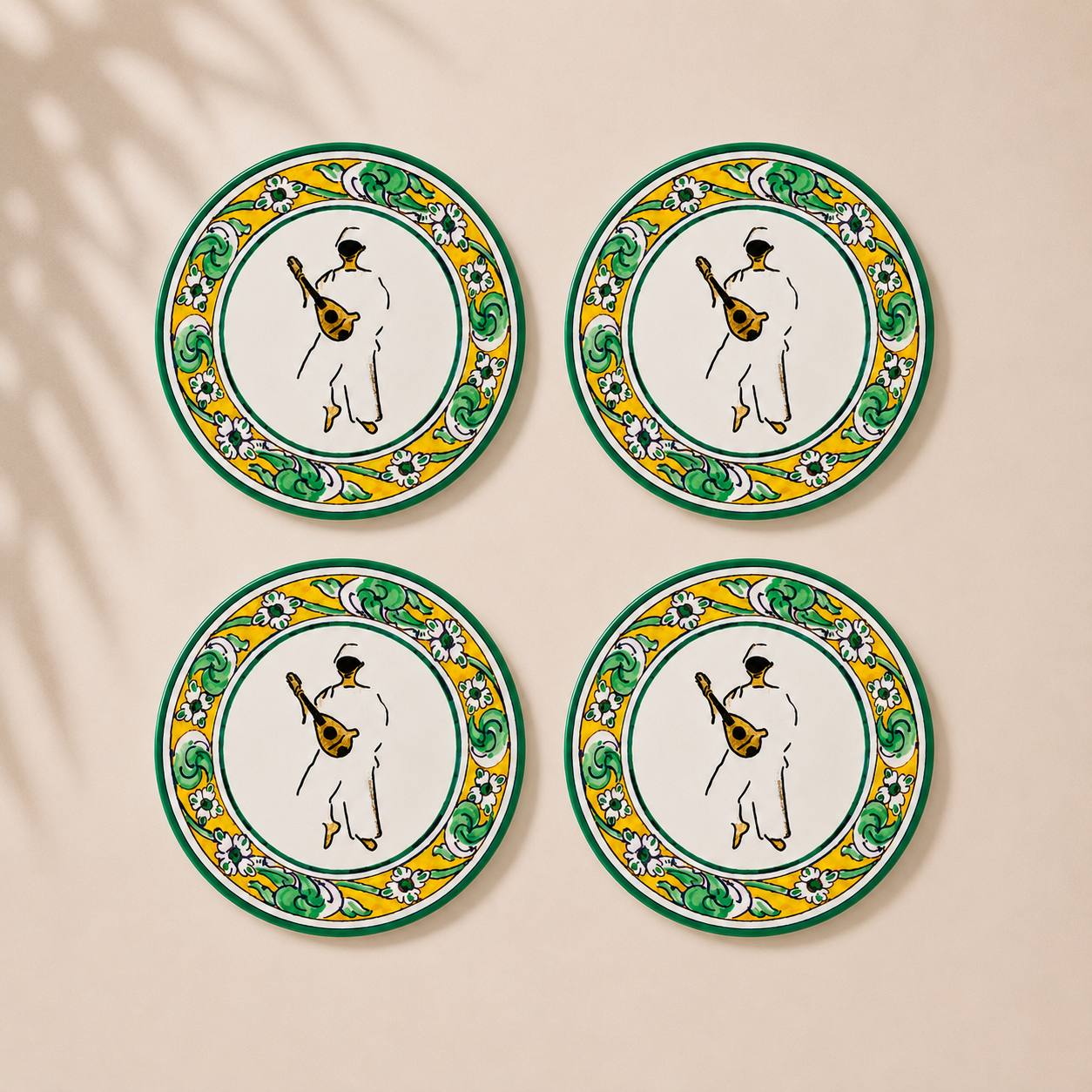Articeram™ set 4 pezzi Sottobicchiere - Favignana